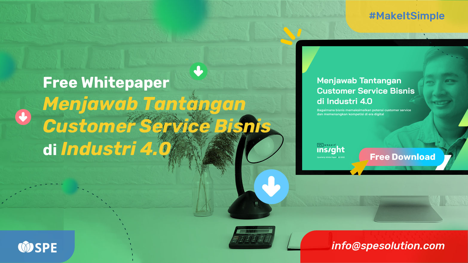 Free Whitepaper Wappin: Menjawab Tantangan  Customer Service Bisnis  di Industri 4.0